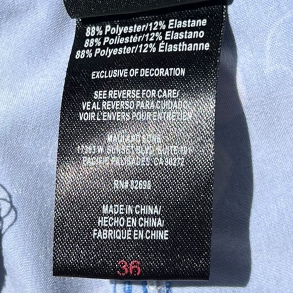 🌻MAUI AND SONS Blue Hawaiian Theme Board Shorts Men's Size 36 - Picture 8 of 9